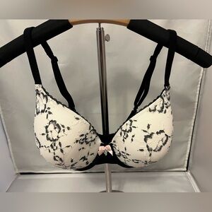 Victoria's Secret Black and White Floral Bra